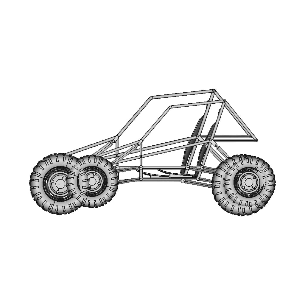 Shock Absorber System With Arms | 3D Engineering Design File_0_90_degree_snapshot