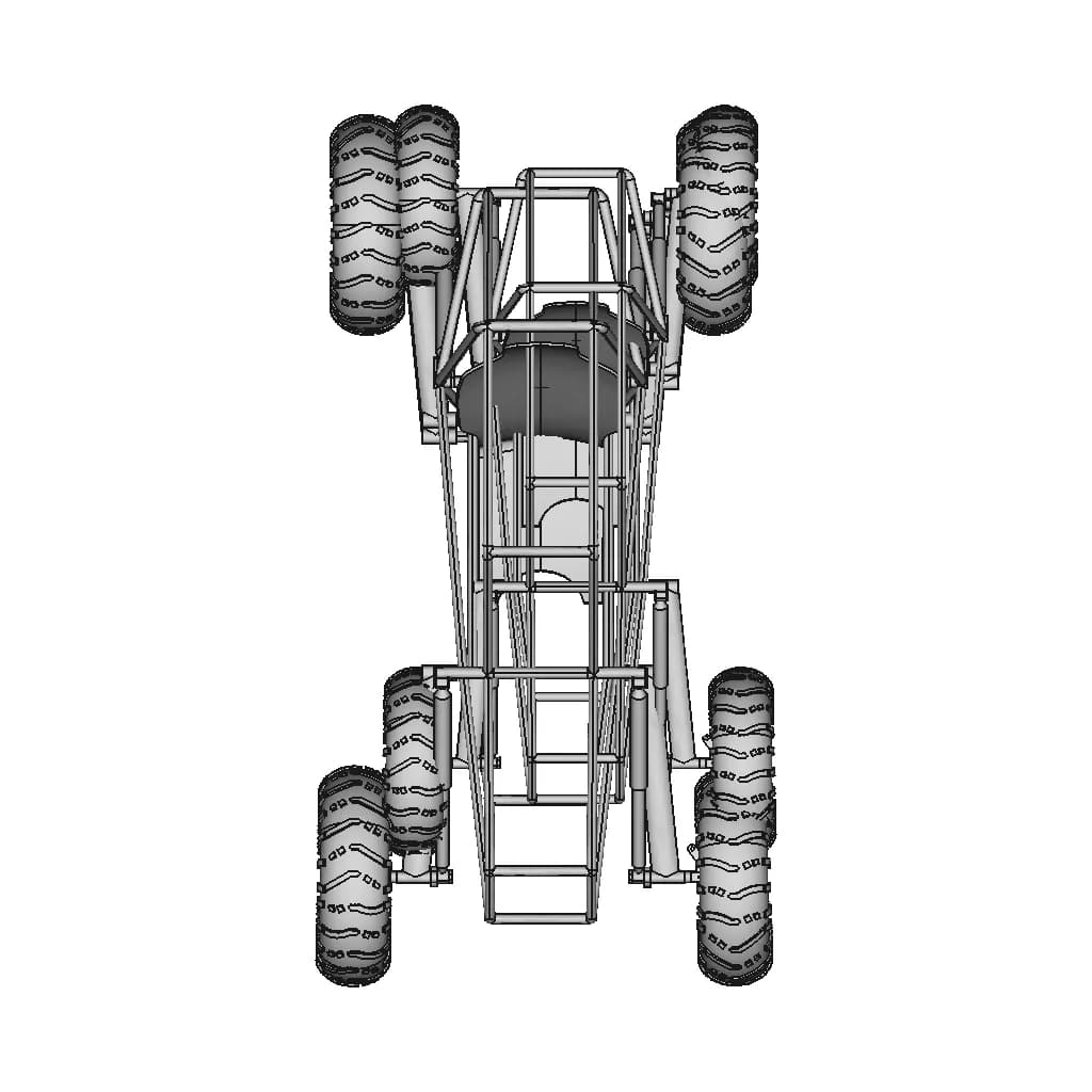 Shock Absorber System With Arms | 3D Engineering Design File_270_0_degree_snapshot