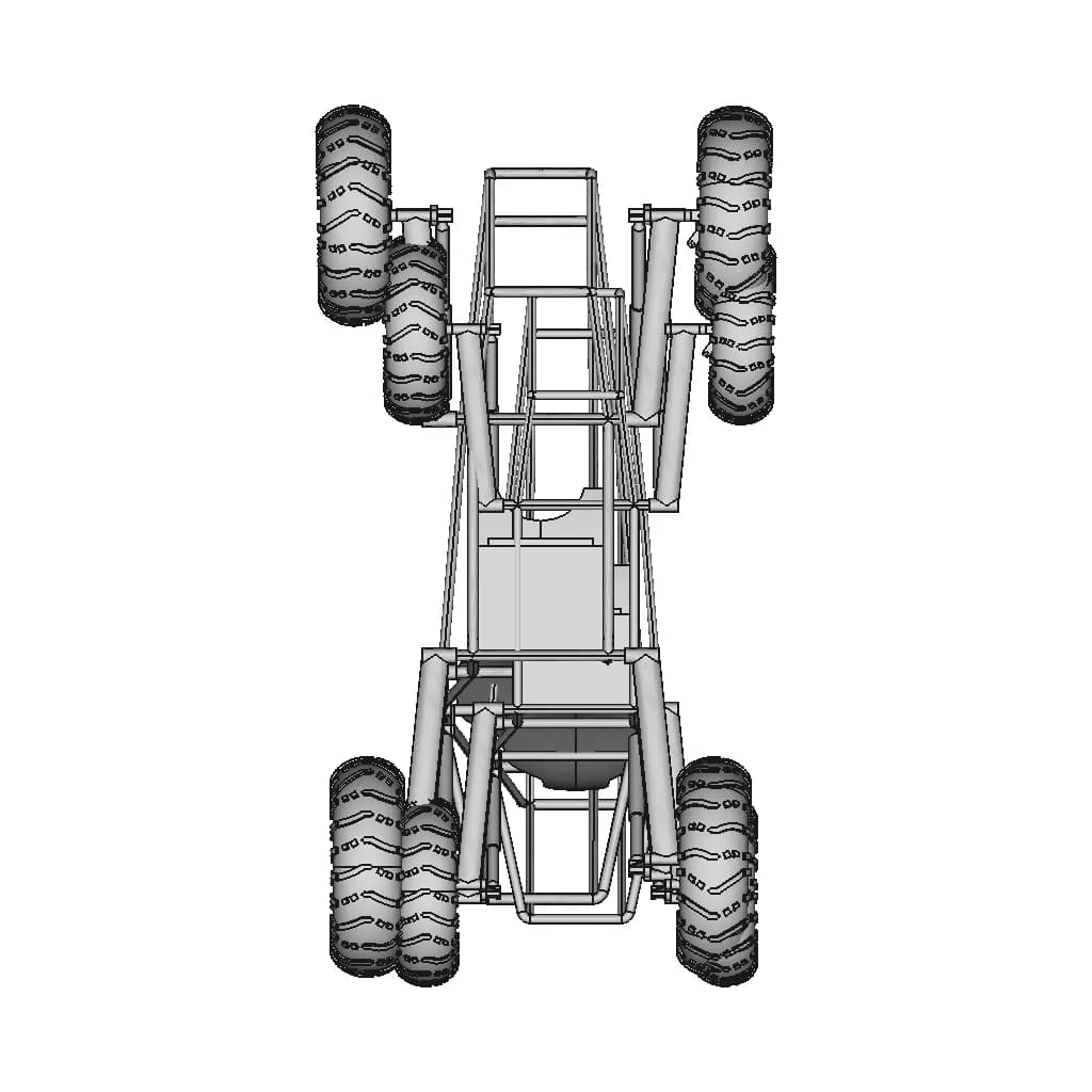 Shock Absorber System With Arms | 3D Engineering Design File_90_0_degree_snapshot