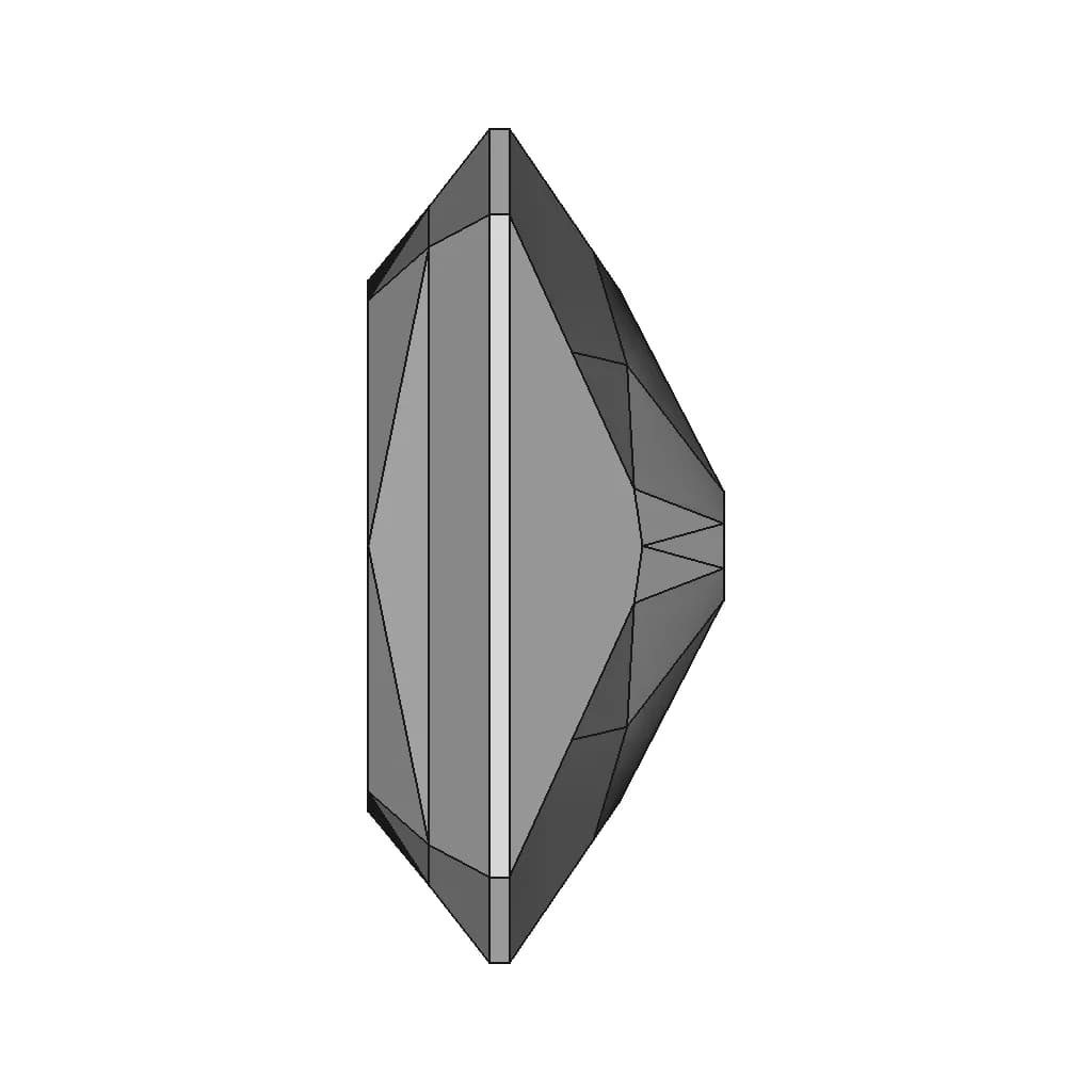Radiant Cut Diamond | High-Quality CAD Model_0_90_degree_snapshot