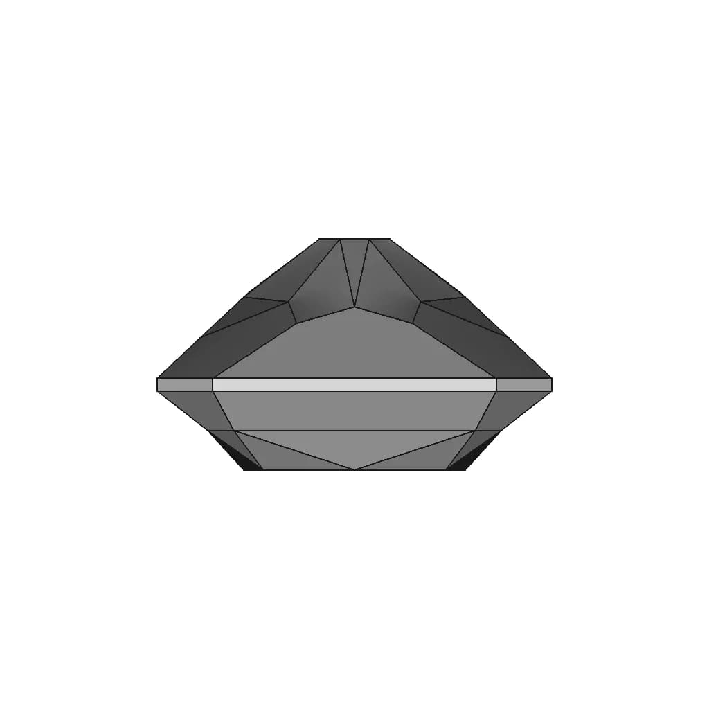Radiant Cut Diamond | High-Quality CAD Model_270_0_degree_snapshot
