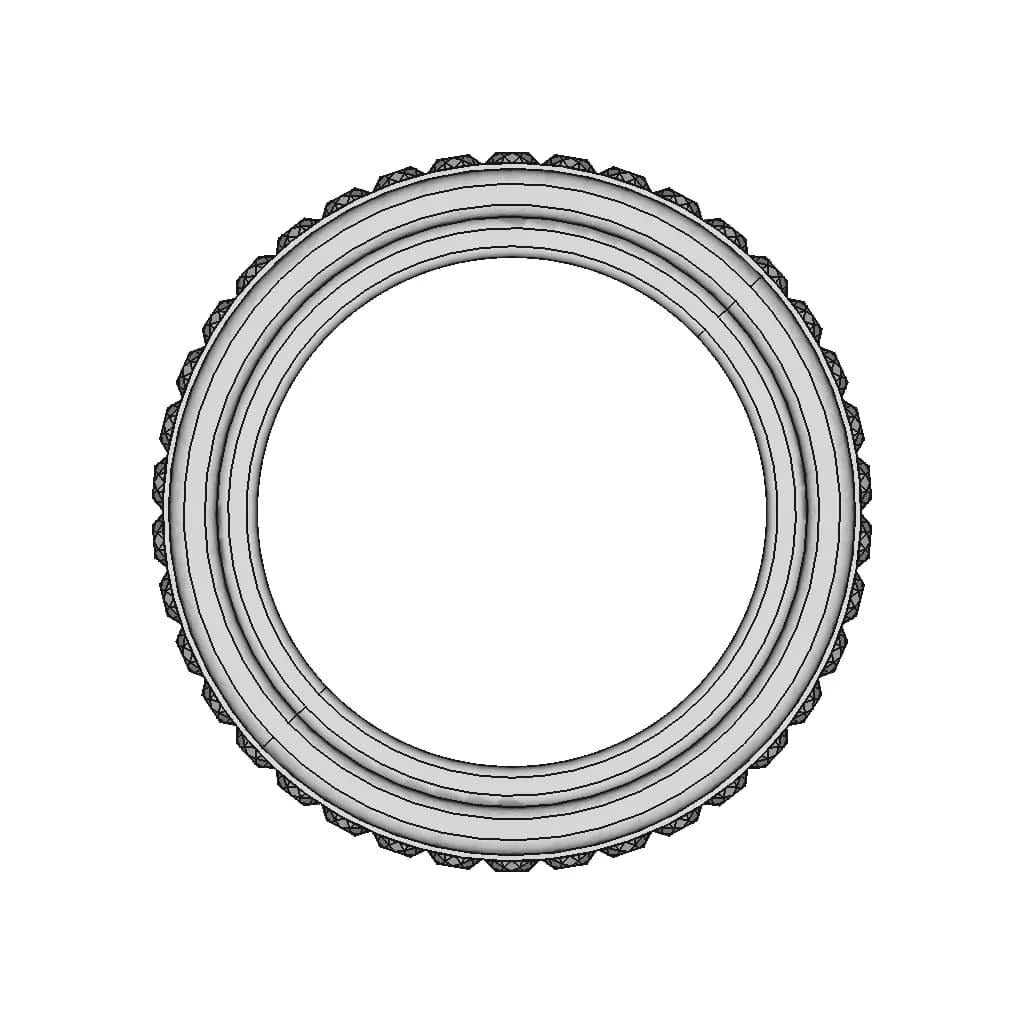 Luxurious Rose Gold Jewellery Ring - Standard Mechanical Component_0_0_degree_snapshot