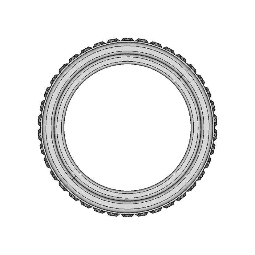Luxurious Rose Gold Jewellery Ring - Standard Mechanical Component