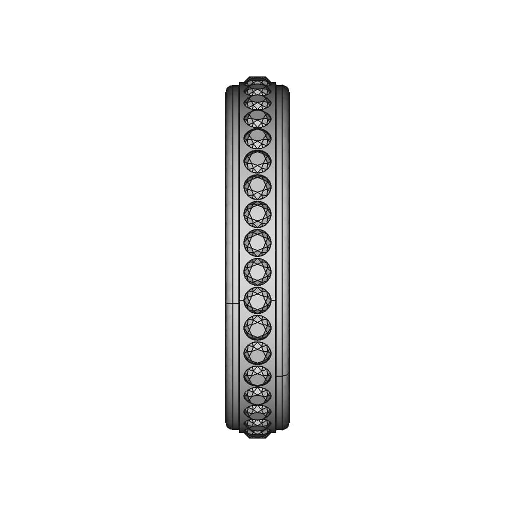Luxurious Rose Gold Jewellery Ring - Standard Mechanical Component_0_270_degree_snapshot