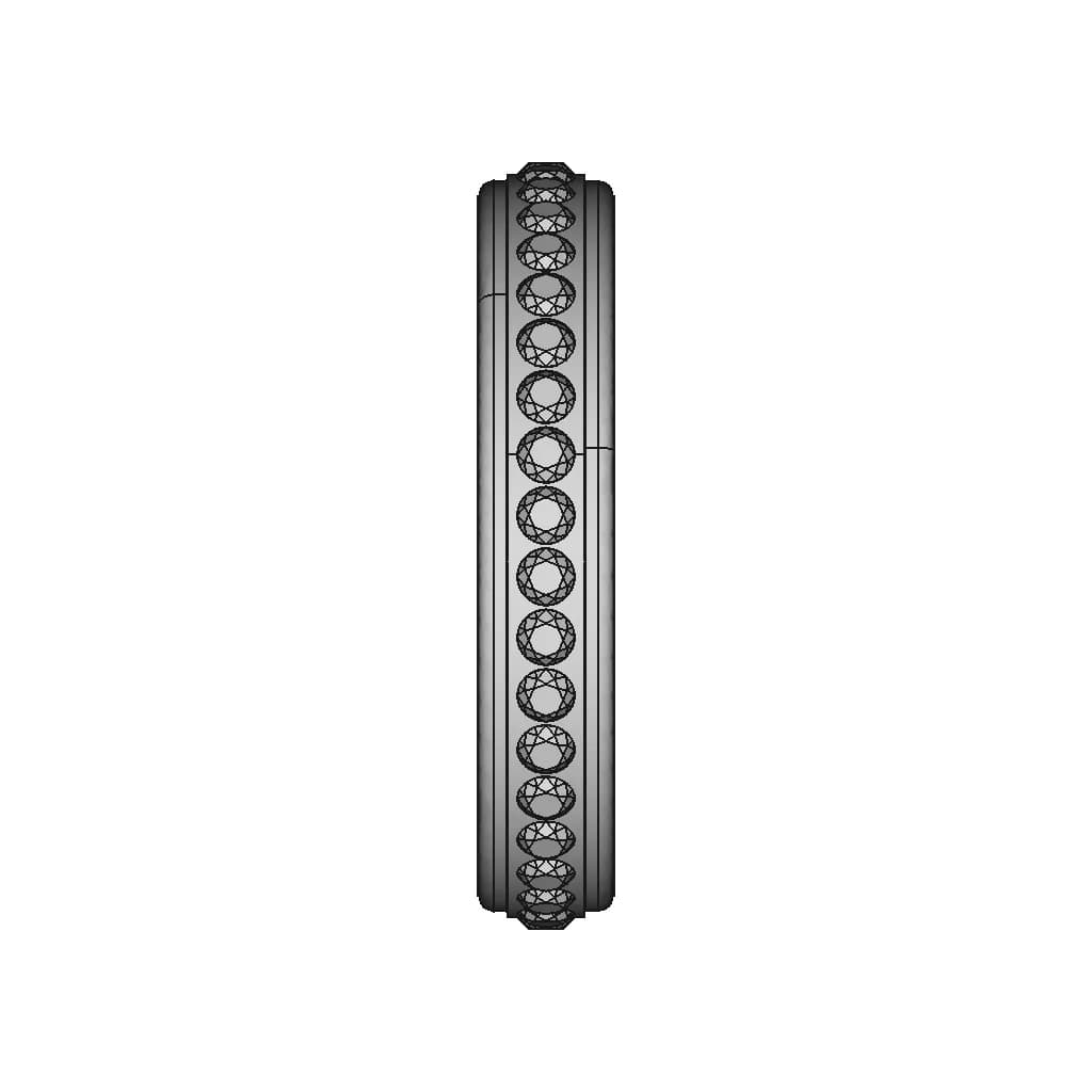 Luxurious Rose Gold Jewellery Ring - Standard Mechanical Component_0_90_degree_snapshot