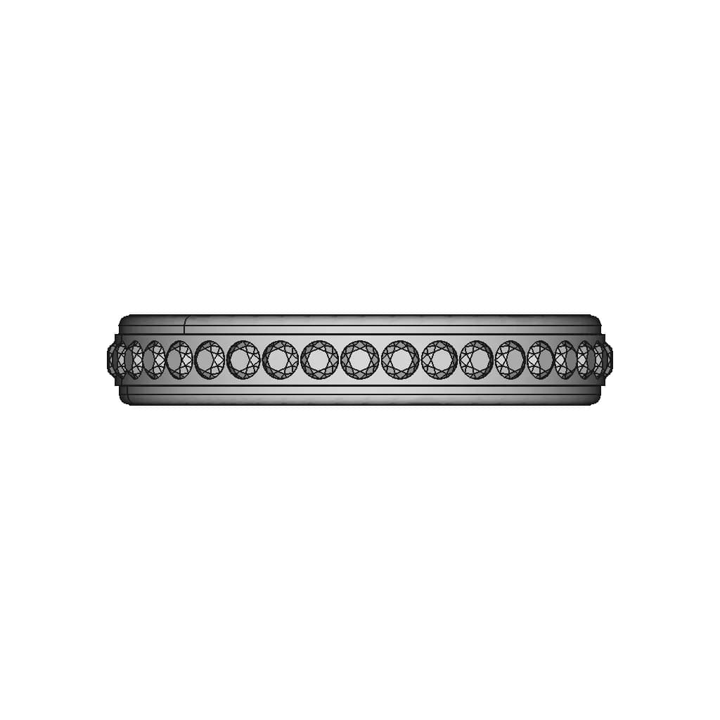 Luxurious Rose Gold Jewellery Ring - Standard Mechanical Component_90_0_degree_snapshot