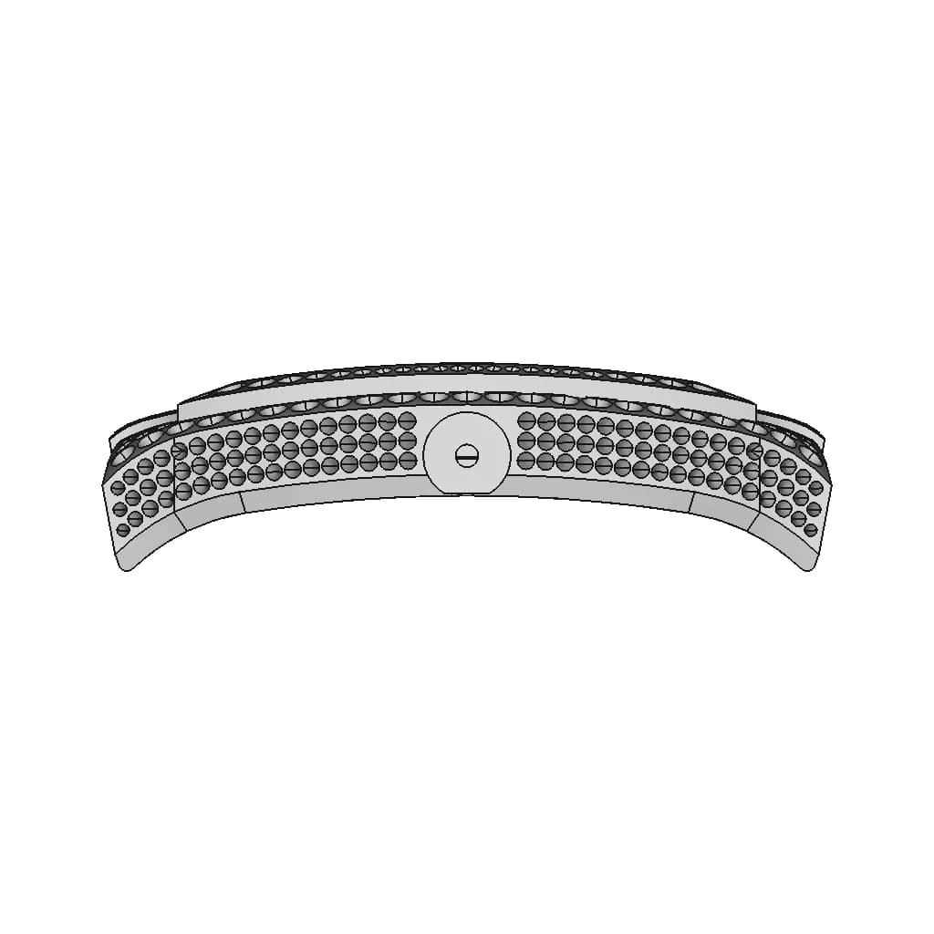 Gold Watch Case And Diamond | 3D Engineering Design File_0_90_degree_snapshot