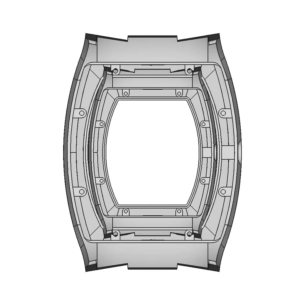 Gold Watch Case And Diamond | 3D Engineering Design File_90_0_degree_snapshot