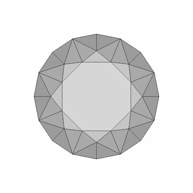 Circular Diamond - Downloadable CAD Representation