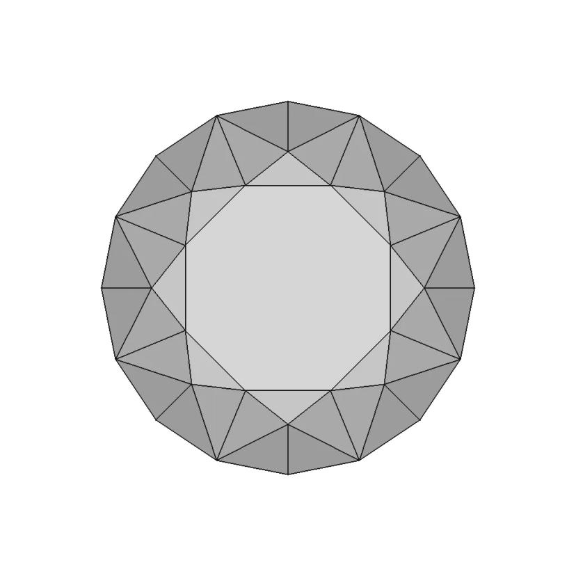 Circular Diamond - Downloadable CAD Representation