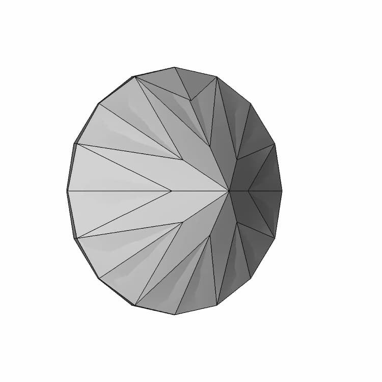 Circular Diamond - Downloadable CAD Representation