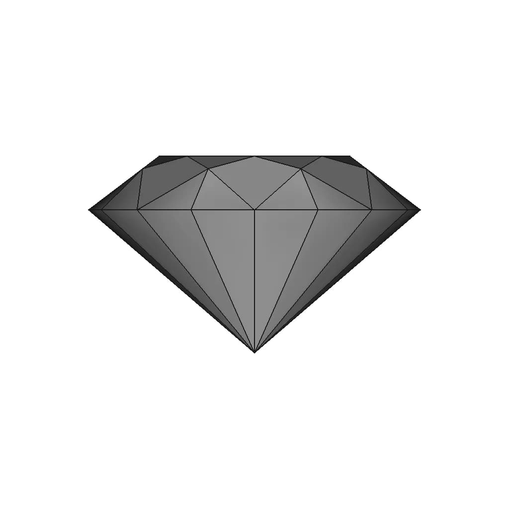 Circular Diamond - Standard Mechanical Component_90_0_degree_snapshot