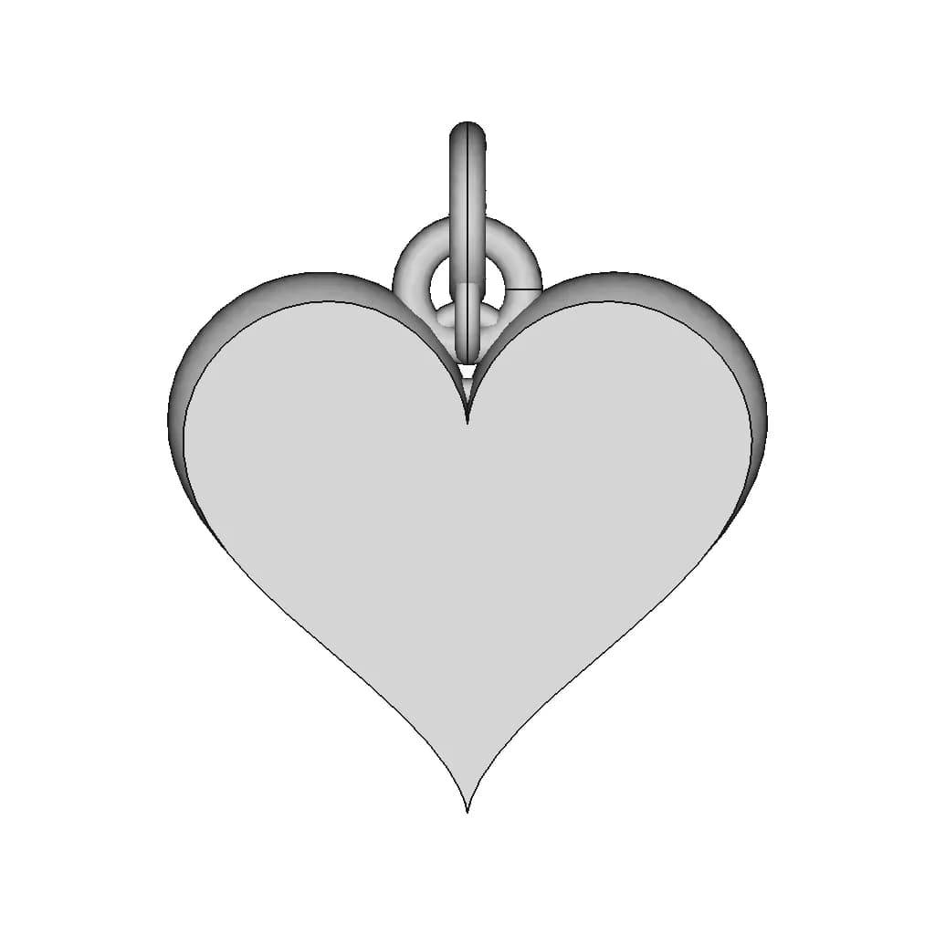 Heart Pendant | High-Quality CAD Model_0_0_degree_snapshot