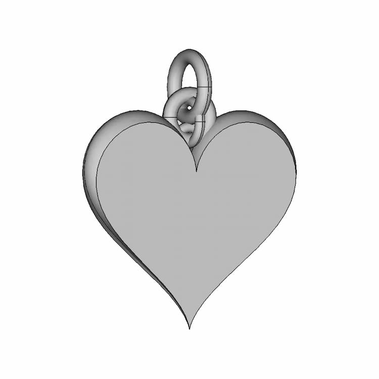 Heart Pendant | High-Quality CAD Model