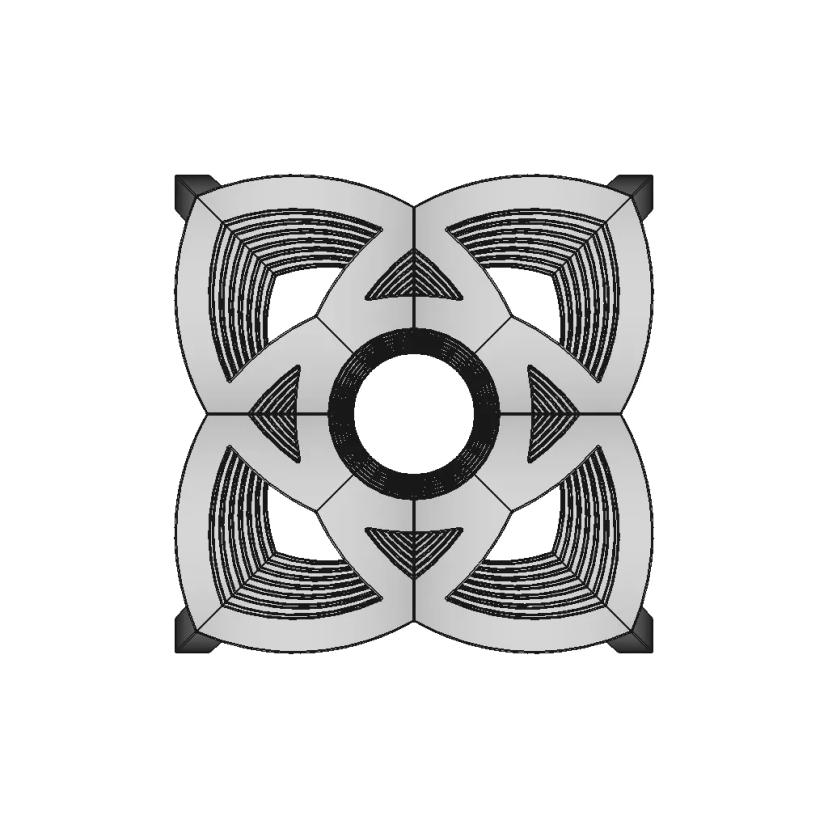 Nested Flowing Cube | High-Quality CAD Model