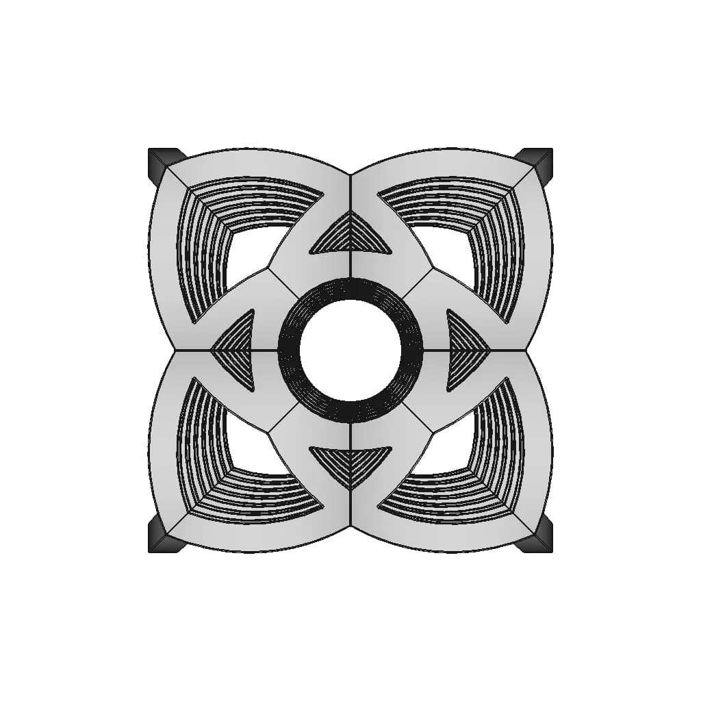Nested Flowing Cube | High-Quality CAD Model_270_0_degree_snapshot