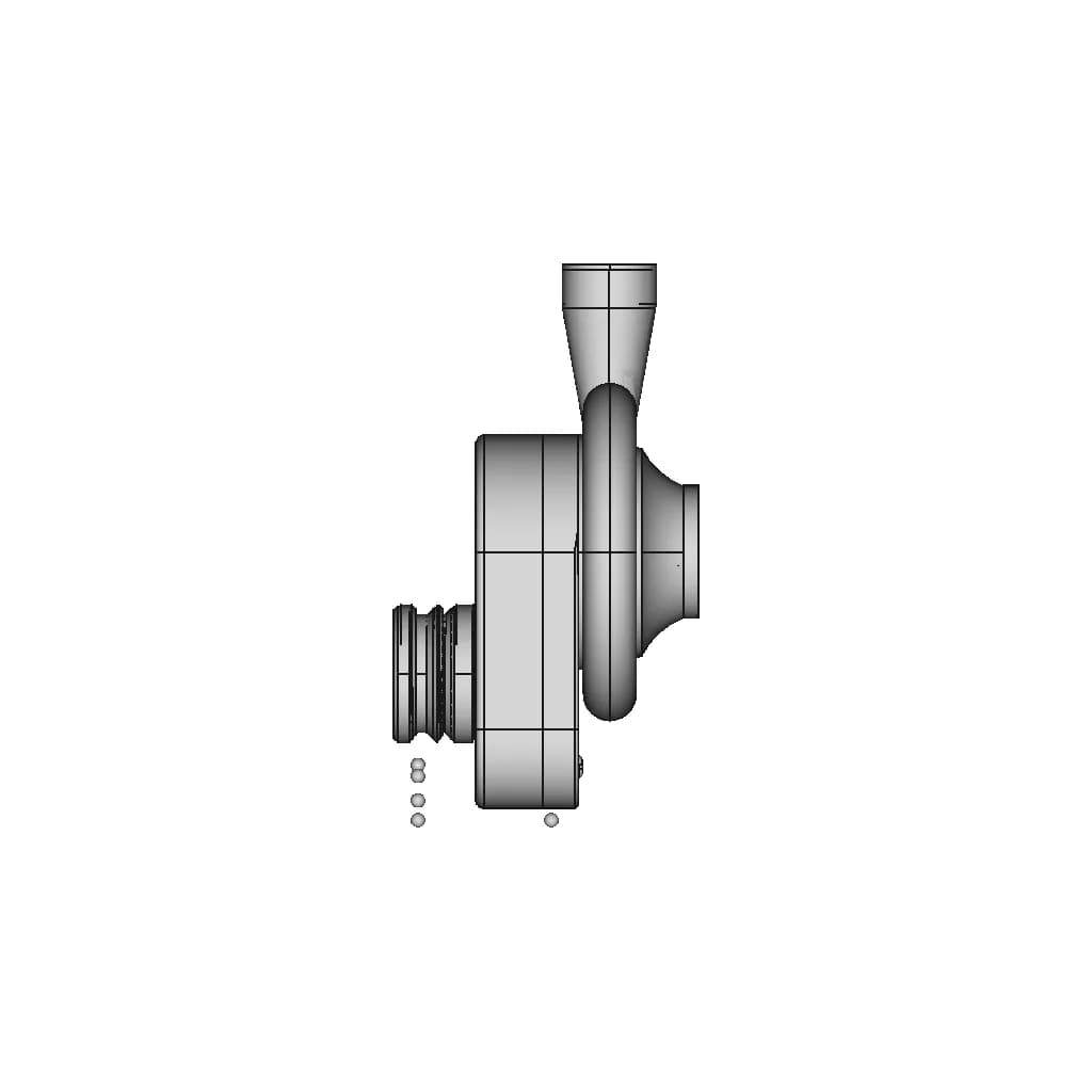 Centrifugal Supercharger Teaching Model | 3D Engineering Design File_0_270_degree_snapshot