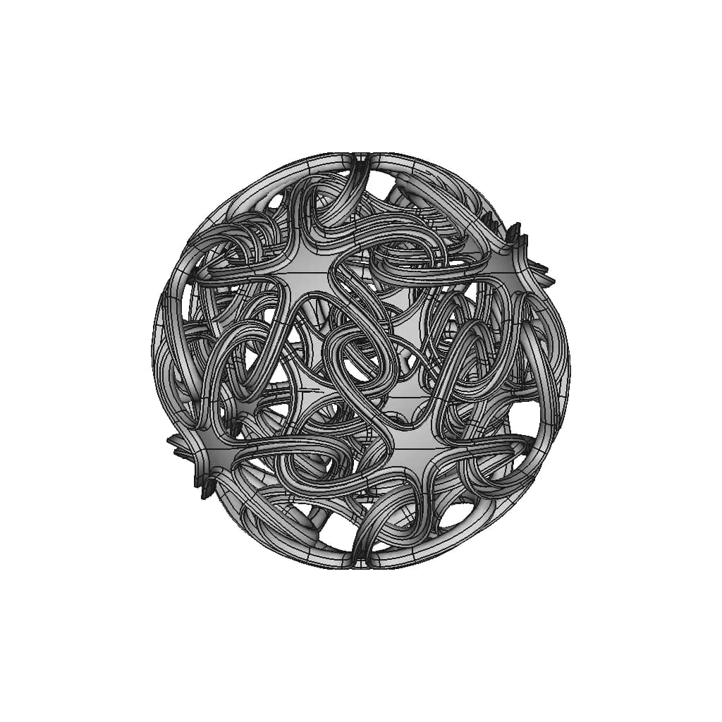 Complex Interlinked Star | High-Quality CAD Model_0_0_degree_snapshot