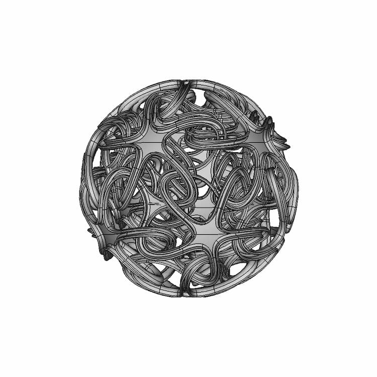 Complex Interlinked Star | High-Quality CAD Model