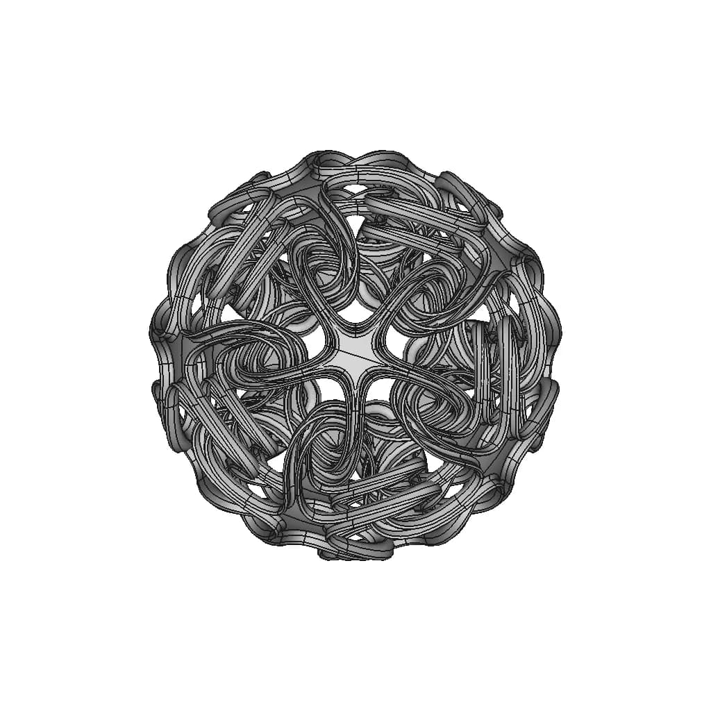 Complex Interlinked Star | High-Quality CAD Model_270_0_degree_snapshot