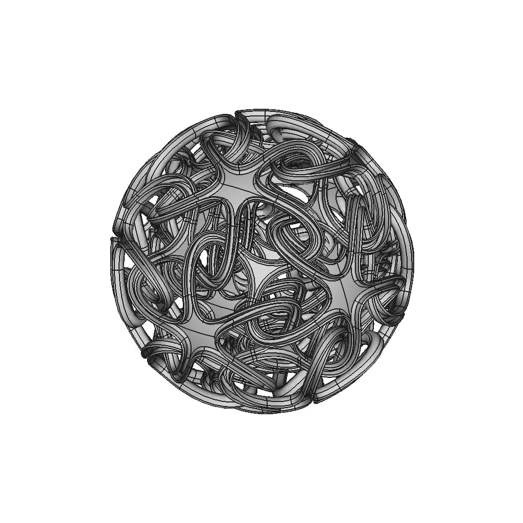 Complex Interlinked Star | High-Quality CAD Model_60_30_degree_snapshot