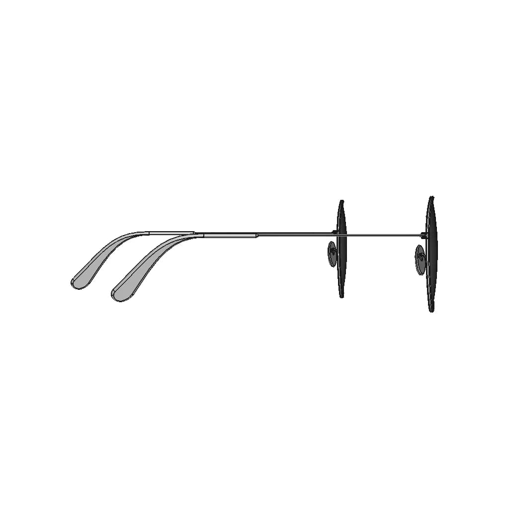 Ray-Ban Rb3025 L0205 58 - Downloadable CAD Representation_0_270_degree_snapshot