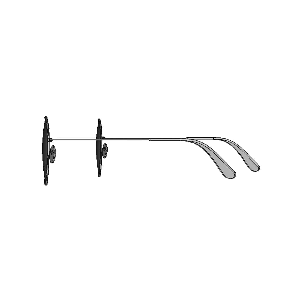 Ray-Ban Rb3025 L0205 58 - Downloadable CAD Representation_0_90_degree_snapshot