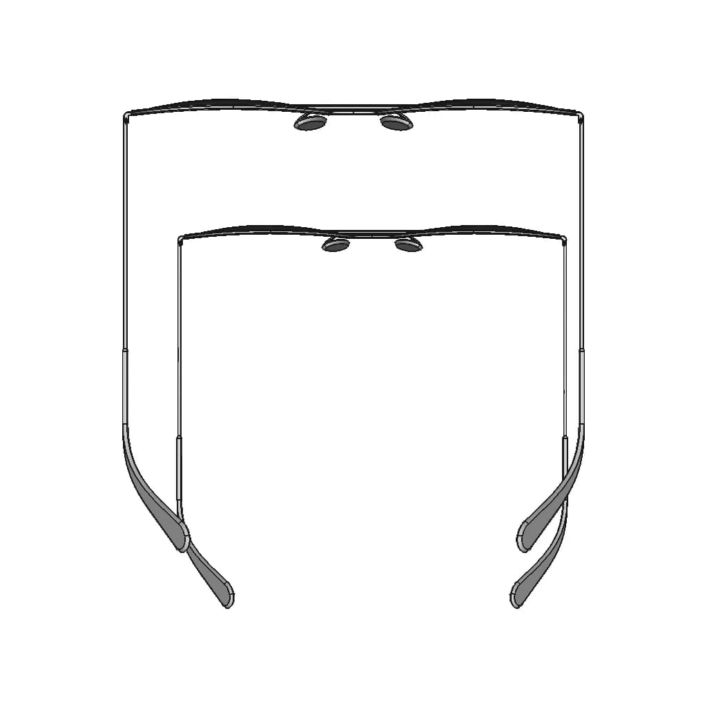 Ray-Ban Rb3025 L0205 58 - Downloadable CAD Representation_90_0_degree_snapshot