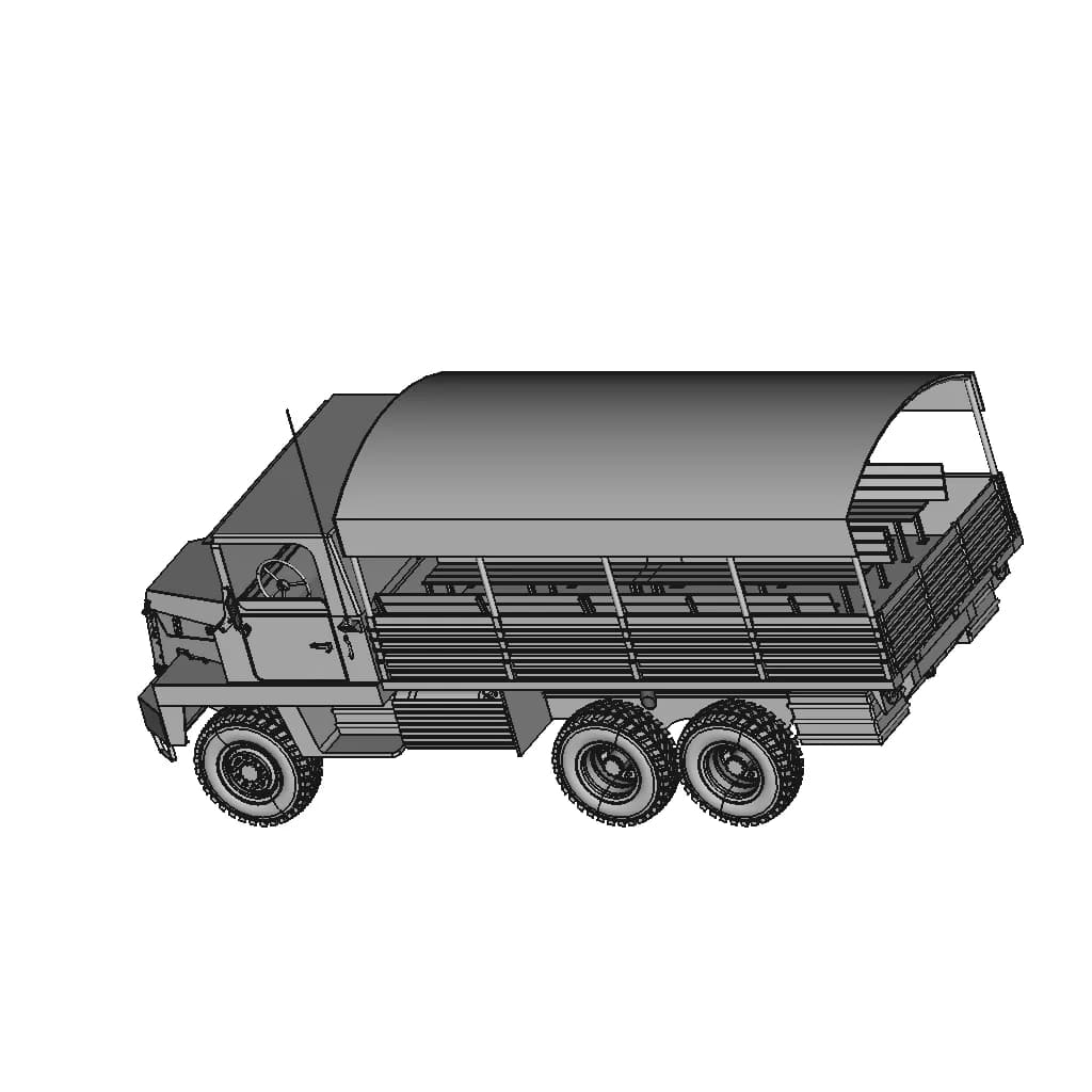 Berliet Gbc 8Kt - Downloadable CAD Representation_60_30_degree_snapshot