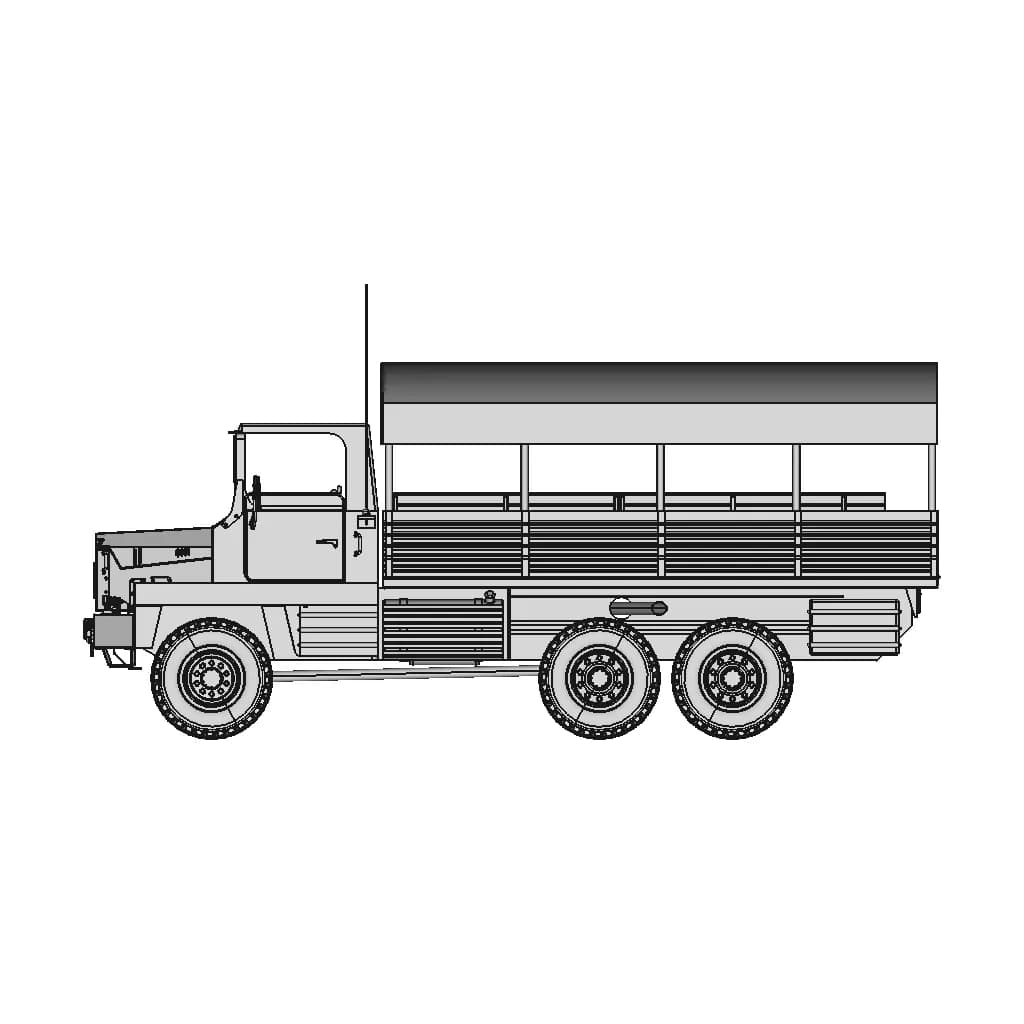 Berliet Gbc 8Kt - Downloadable CAD Representation_90_0_degree_snapshot