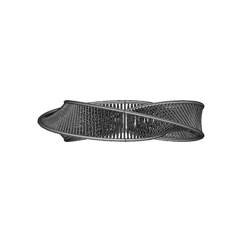 Mobius Bracelet | High-Quality CAD Model_0_90_degree_snapshot