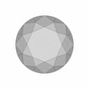 Diamond - Ideal Cut - Fully Paramteric - Downloadable CAD Representation_0_0_degree_snapshot