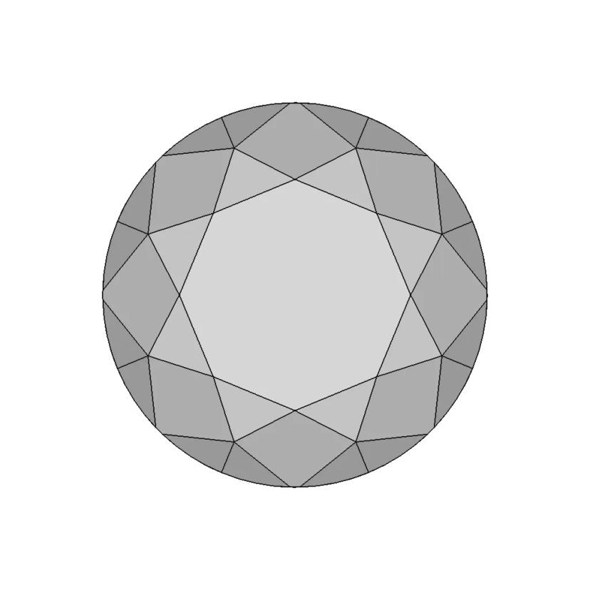 Diamond - Ideal Cut - Fully Paramteric - Downloadable CAD Representation