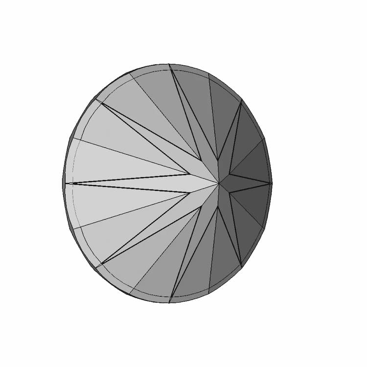 Diamond - Ideal Cut - Fully Paramteric - Downloadable CAD Representation