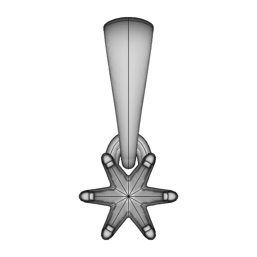 Pendant With Gem - Standard Mechanical Component_0_0_degree_snapshot