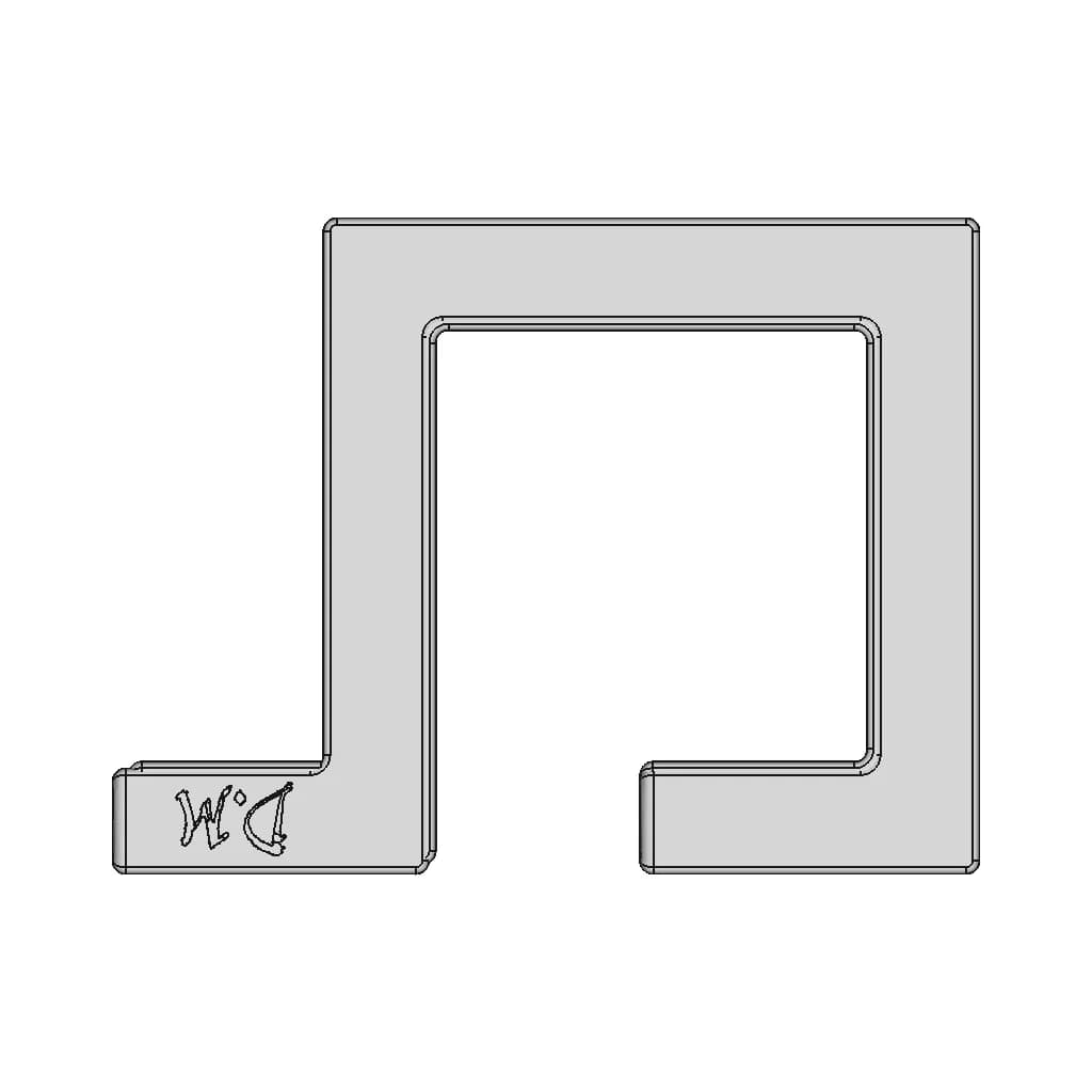 Minimalist Gold Ring Cufflinks | 3D Engineering Design File_270_0_degree_snapshot