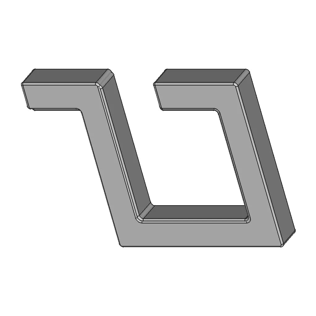 Minimalist Gold Ring Cufflinks | 3D Engineering Design File_60_30_degree_snapshot