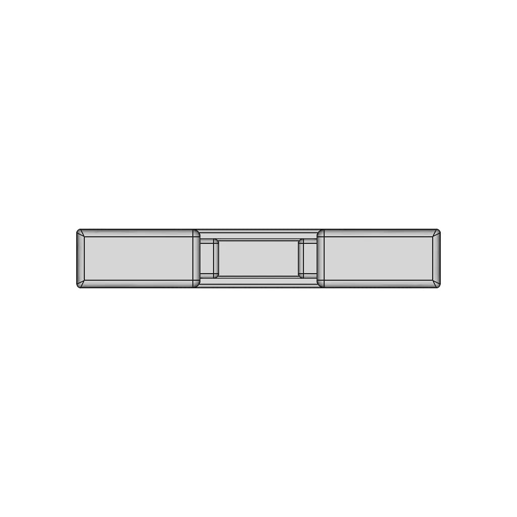 Minimalist Square Platinum Ring - Downloadable CAD Representation_0_0_degree_snapshot