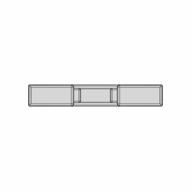 Minimalist Square Platinum Ring - Downloadable CAD Representation