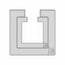 Minimalist Square Platinum Ring - Downloadable CAD Representation_90_0_degree_snapshot