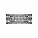 Italic Trilogy Weave Ring White Gold Yellow Green - Downloadable CAD Representation_0_270_degree_snapshot