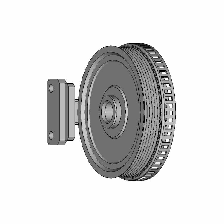 Saab 9000 Crankshaft Pulley | 3D Engineering Design File