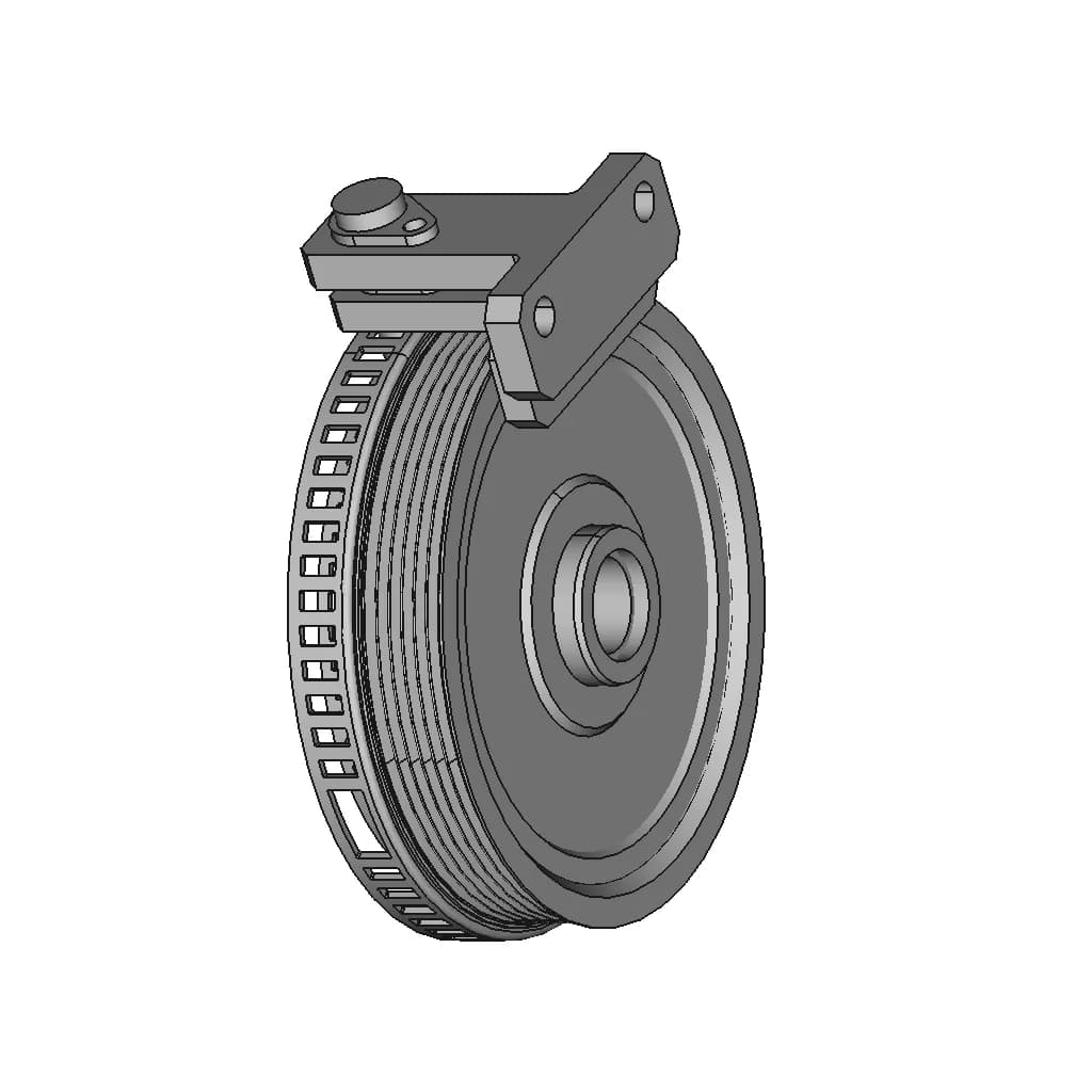 Saab 9000 Crankshaft Pulley | 3D Engineering Design File_60_30_degree_snapshot