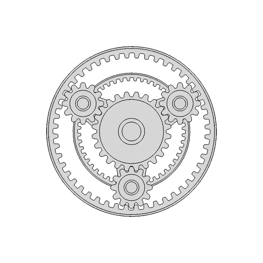 Planetary Gear Assembly - Downloadable CAD Representation_0_90_degree_snapshot