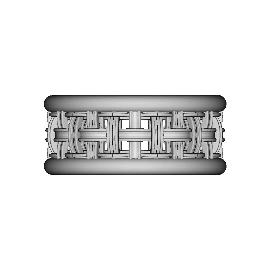 Intertwining Ring In Yellow Rose And White Gold - Downloadable CAD Representation_0_270_degree_snapshot