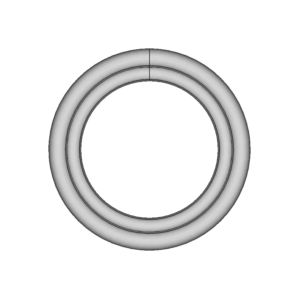 Intertwining Ring In Yellow Rose And White Gold - Downloadable CAD Representation_90_0_degree_snapshot
