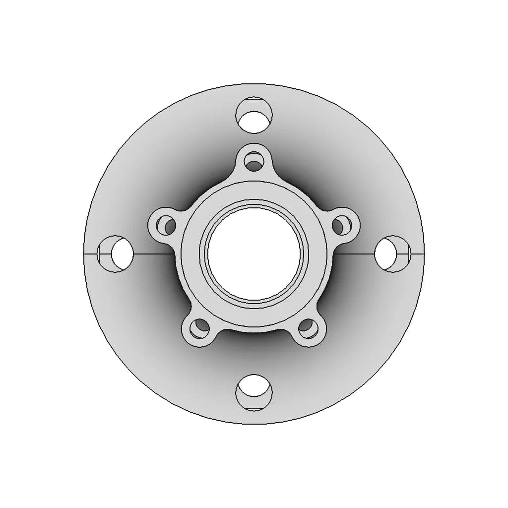 Steering Knuckle & Hub | High-Quality CAD Model_0_0_degree_snapshot