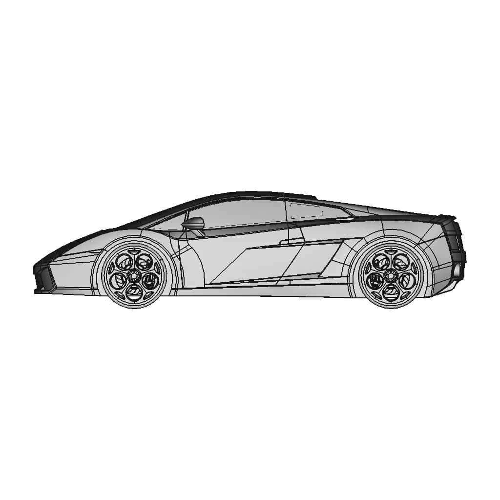 Lamborghini Gallardo | High-Quality CAD Model_90_0_degree_snapshot