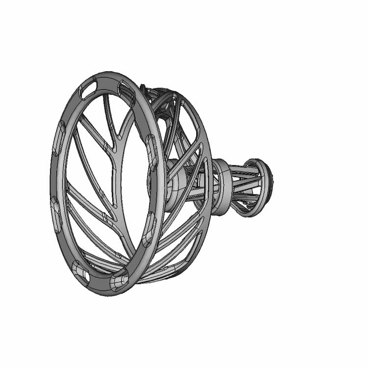 Candle Or Pen Support Design 02B - Standard Mechanical Component