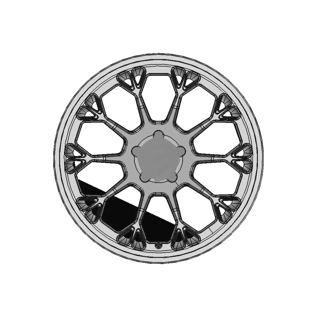Lamborghini Urus Technical Dimension Rim Design - Standard Mechanical Component_0_0_degree_snapshot